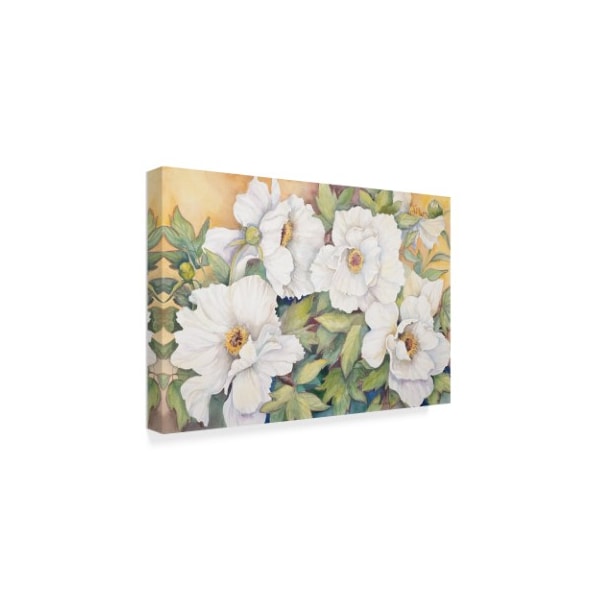 Joanne Porter 'Peonies Dressed In White' Canvas Art,22x32